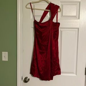 Red Banana Republic silk blend dress.